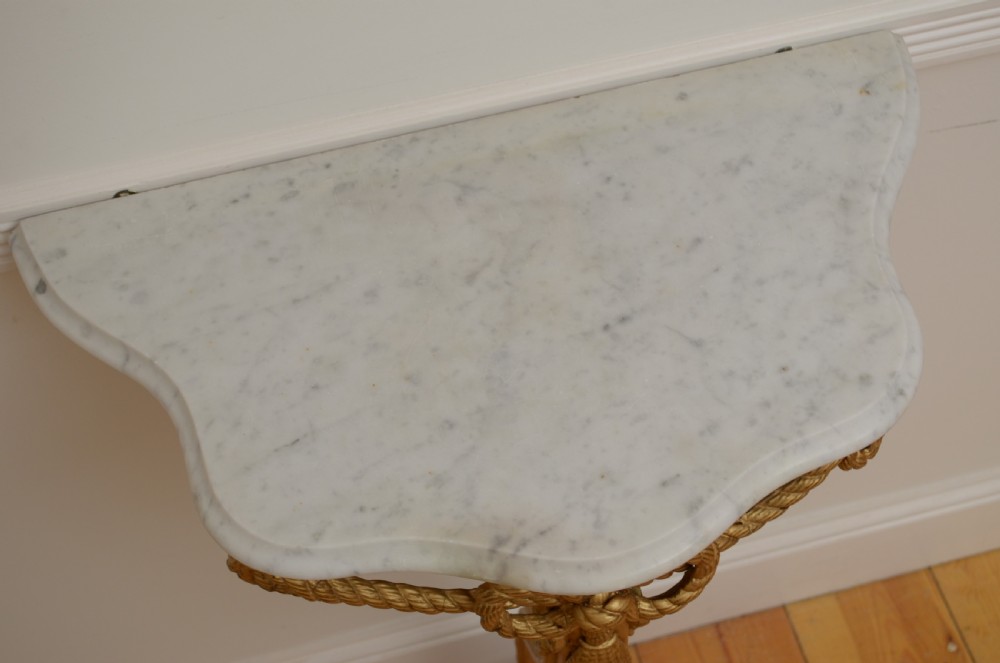 Turn of the Century Console Table with Pier Mirror View XI