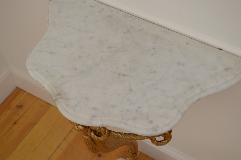 Turn of the Century Console Table with Pier Mirror View XII