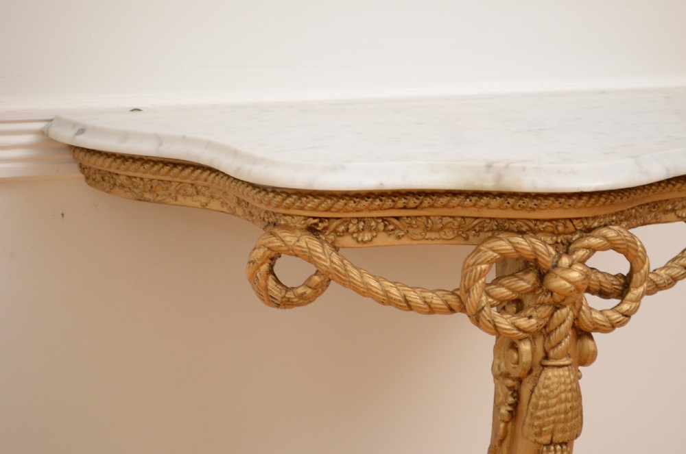 Turn of the Century Console Table with Pier Mirror View XIV