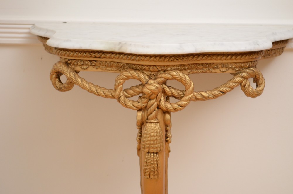 Turn of the Century Console Table with Pier Mirror View XV