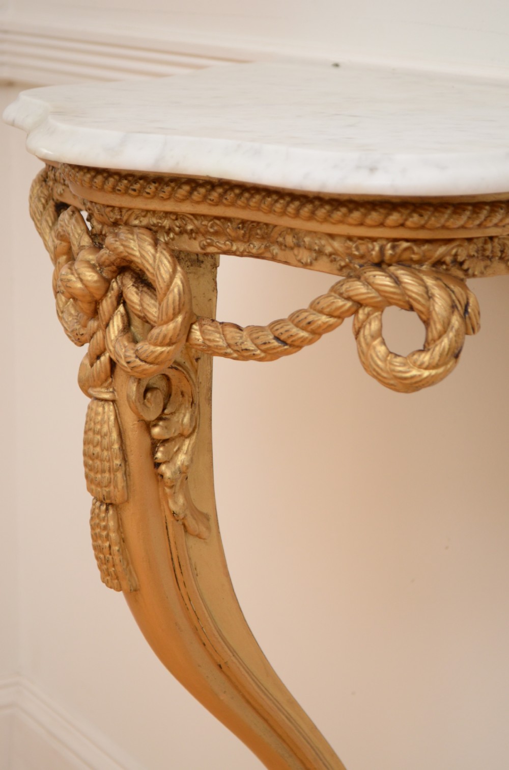 Turn of the Century Console Table with Pier Mirror View XVII