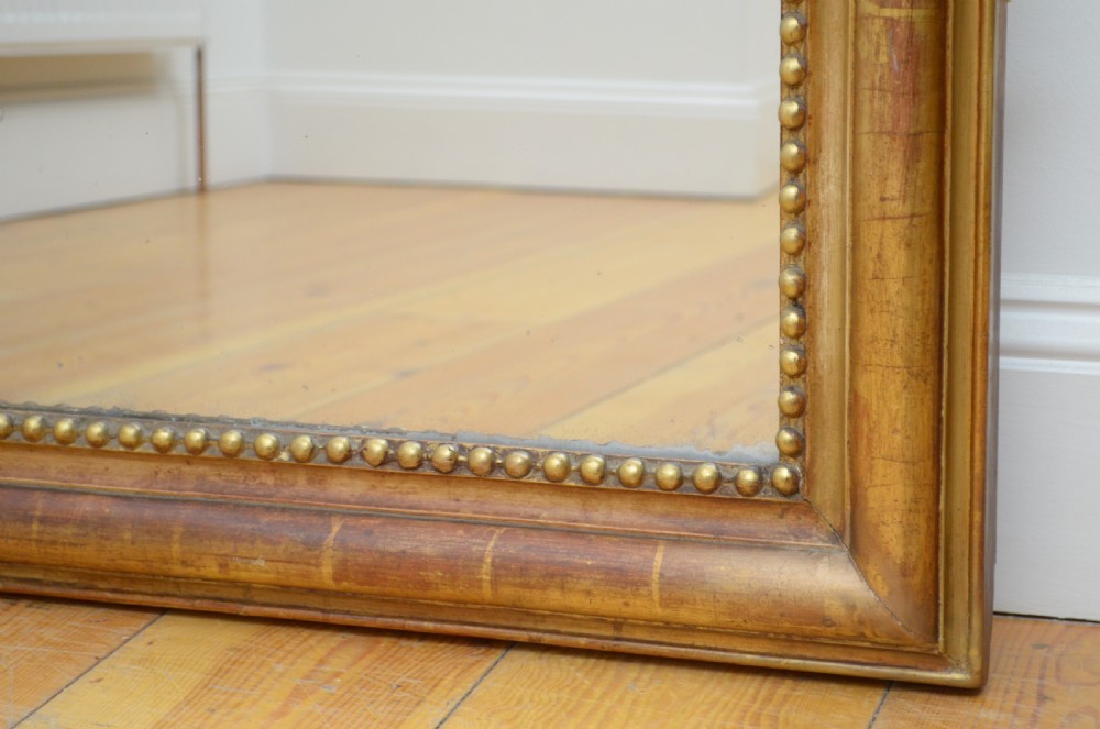 Large 19th Century Giltwood Wall Mirror  View XIII