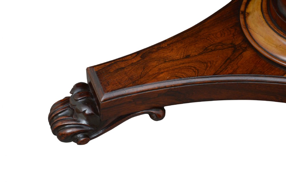 Superb William IV Rosewood Centre Table Dining Table  View XII