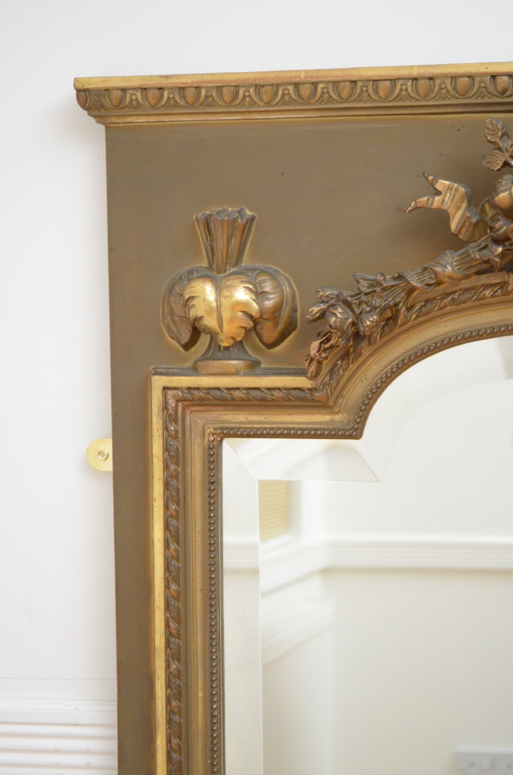 Elegant 19th Century Trumeau Mirror View V