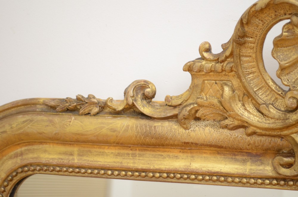 XIXth Century French Giltwood Mirror View VII
