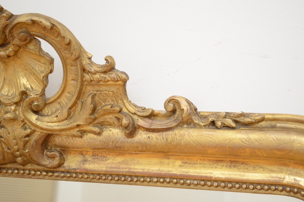 XIXth Century French Giltwood Mirror View IX