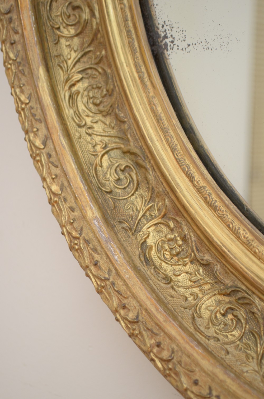 Elegant Victorian Giltwood Wall Mirror View III