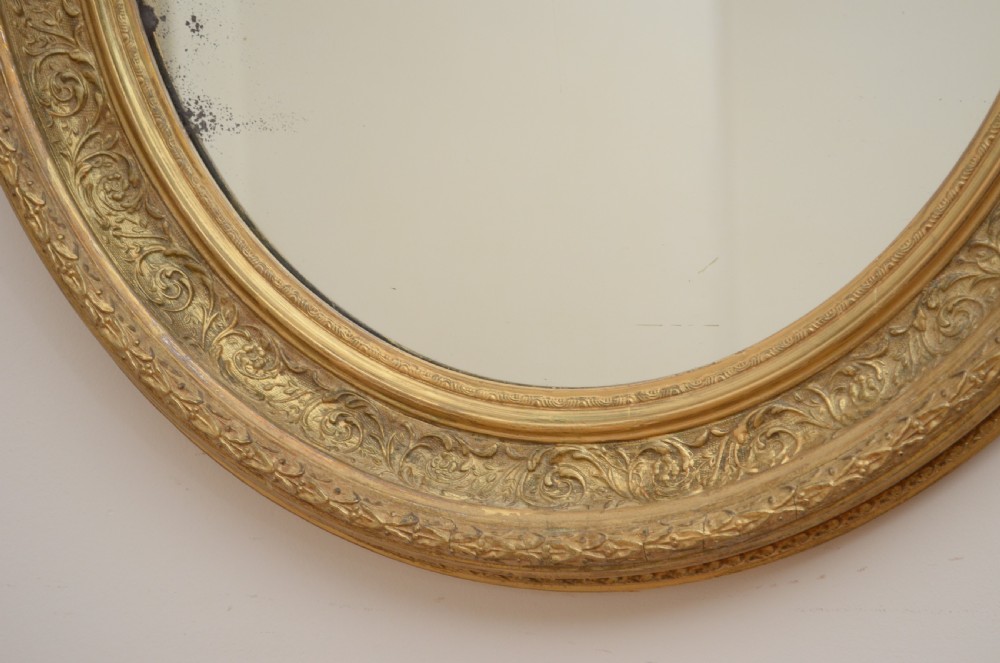 Elegant Victorian Giltwood Wall Mirror View X