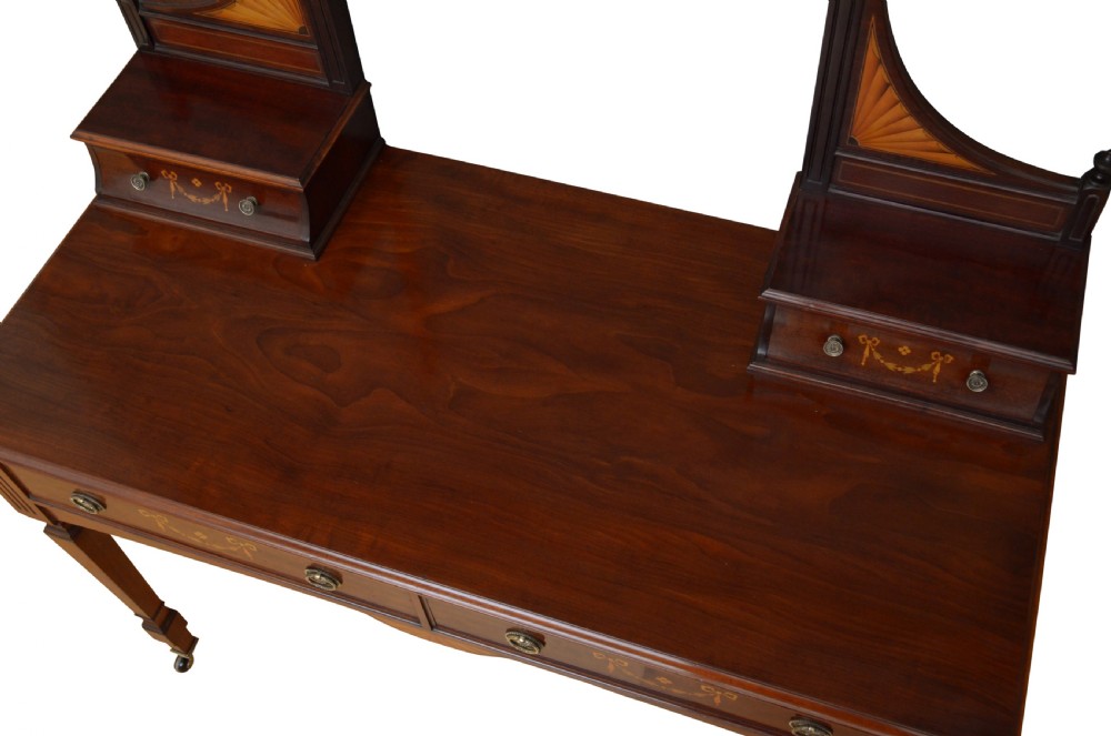 Edwardian Maple & Co Mahogany Dressing Table View IV