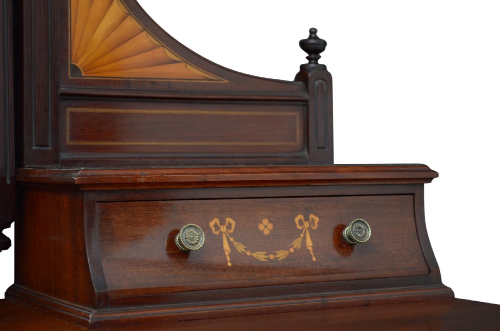 Edwardian Maple & Co Mahogany Dressing Table View IX