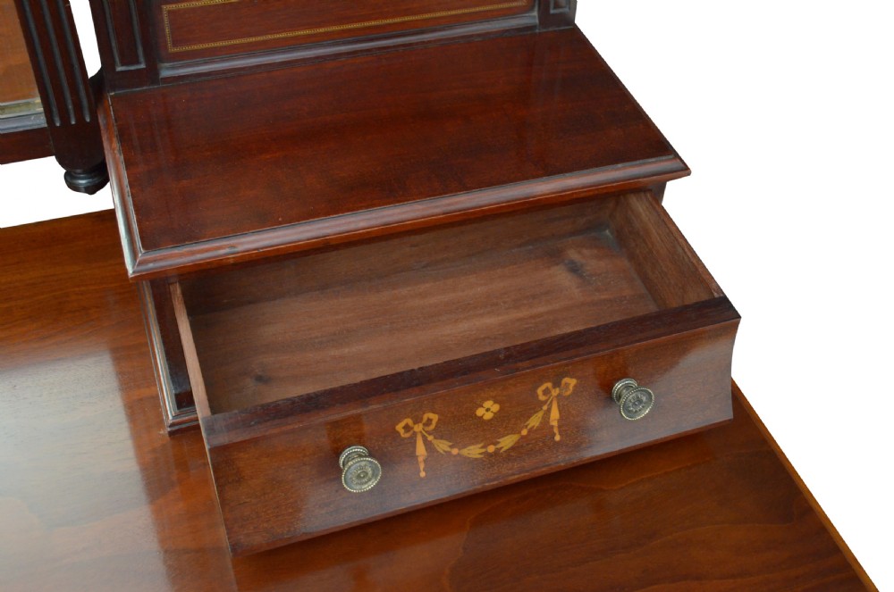 Edwardian Maple & Co Mahogany Dressing Table View XI