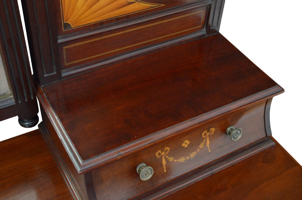 Edwardian Maple & Co Mahogany Dressing Table View XIII