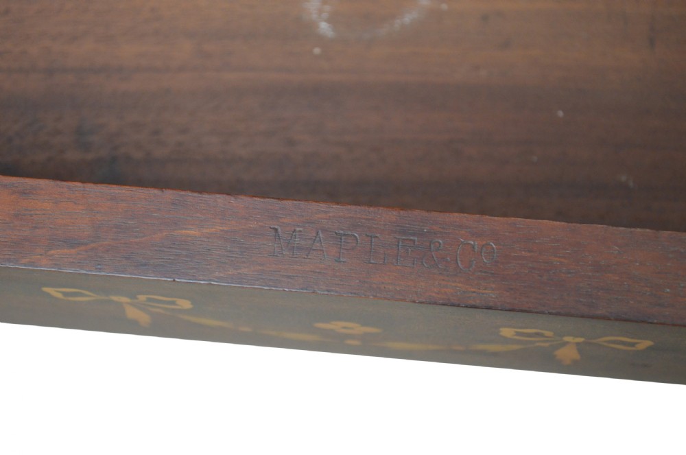 Edwardian Maple & Co Mahogany Dressing Table View XV