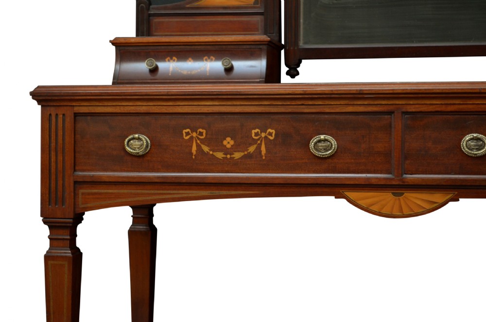 Edwardian Maple & Co Mahogany Dressing Table View XVI