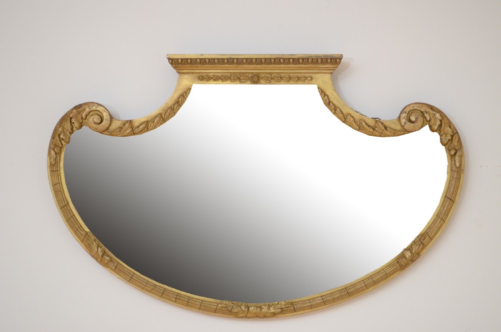 Attractive Edwardian Giltwood Wall Mirror  View II