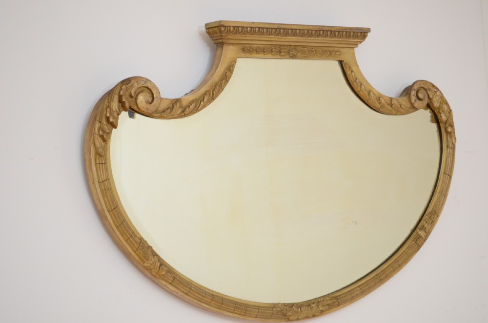 Attractive Edwardian Giltwood Wall Mirror  View IV