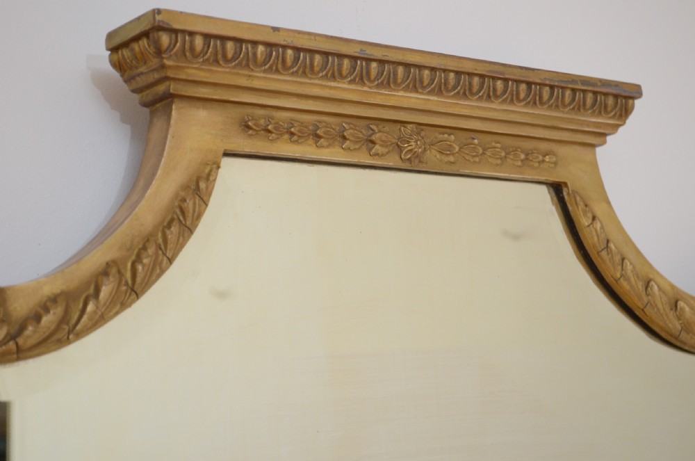 Attractive Edwardian Giltwood Wall Mirror  View VIII