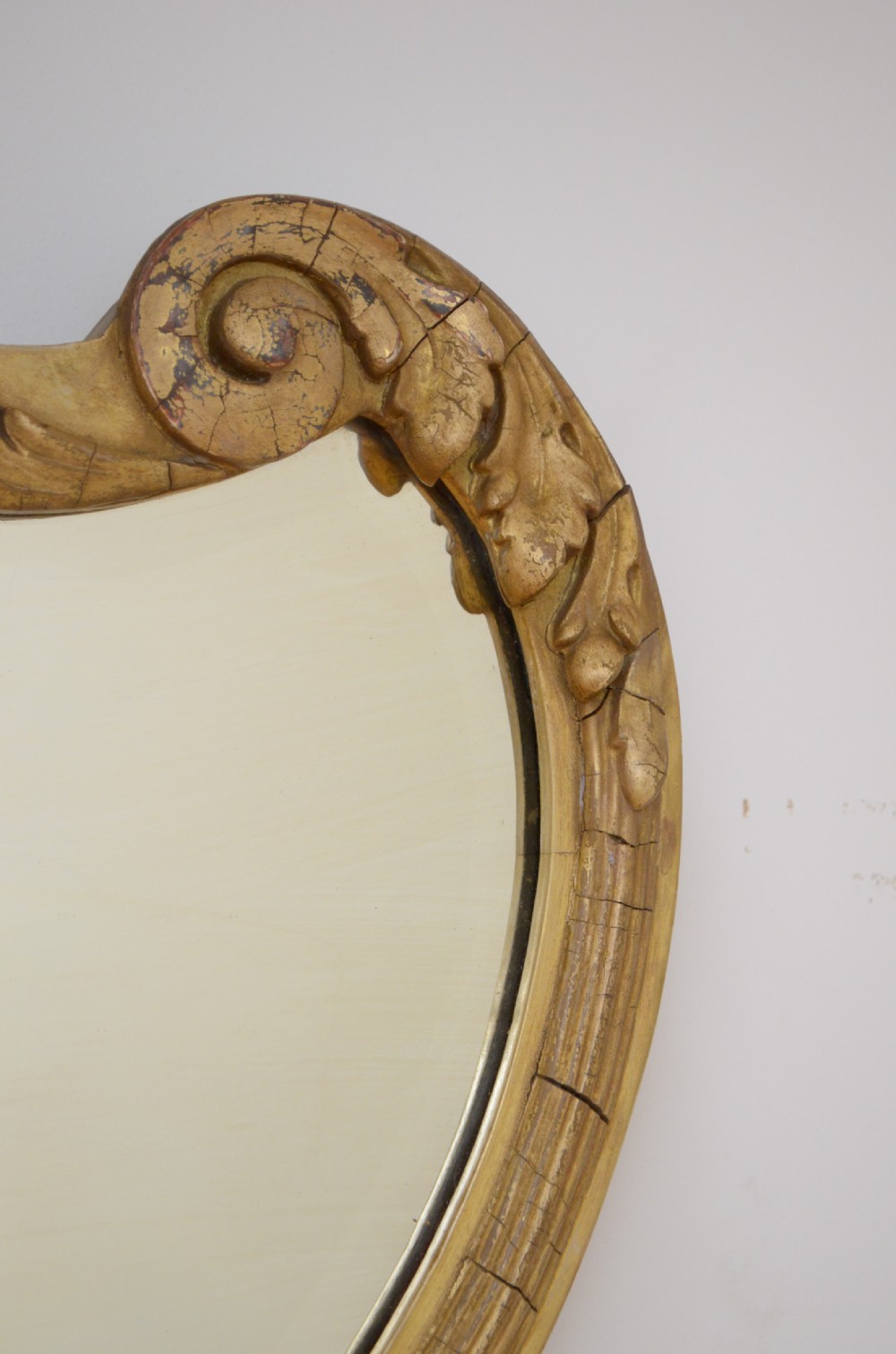 Attractive Edwardian Giltwood Wall Mirror  View X