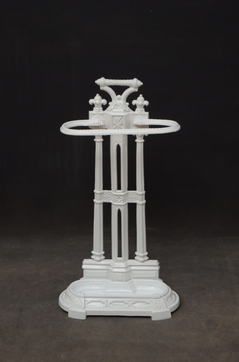 A Stylish Victorian Gothic Cast Iron Umbrella Stand View II