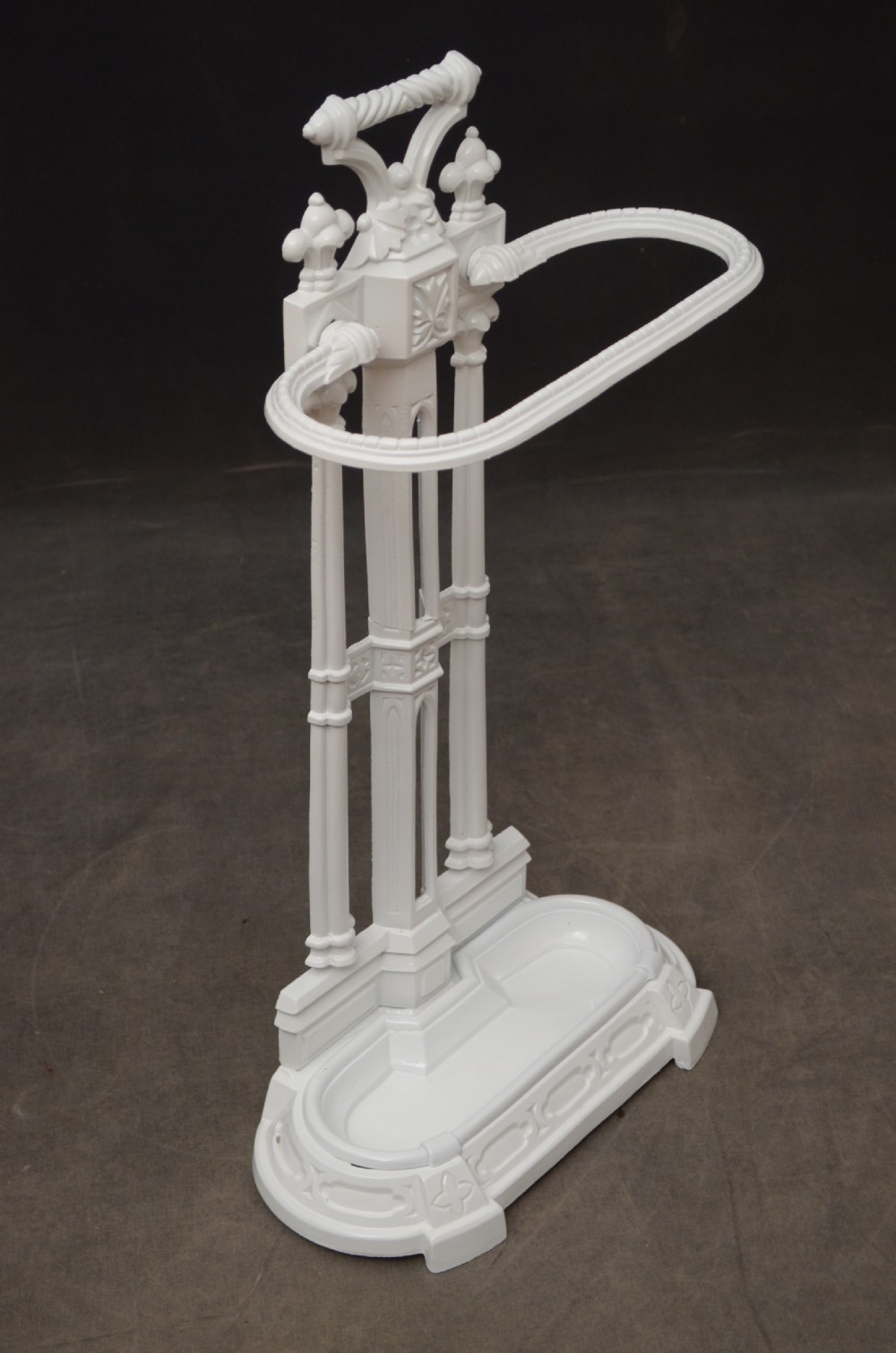 A Stylish Victorian Gothic Cast Iron Umbrella Stand View IV
