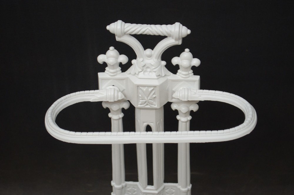 A Stylish Victorian Gothic Cast Iron Umbrella Stand View V