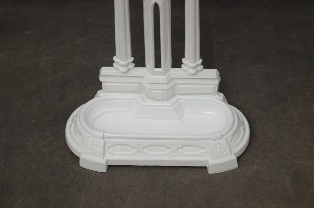 A Stylish Victorian Gothic Cast Iron Umbrella Stand View VII