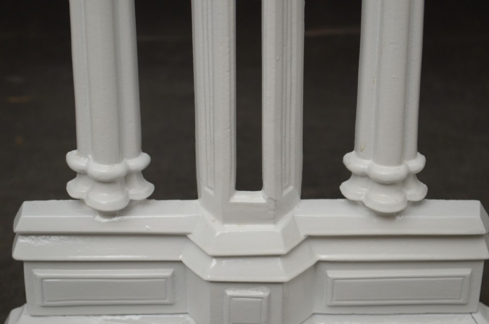 A Stylish Victorian Gothic Cast Iron Umbrella Stand View VIII