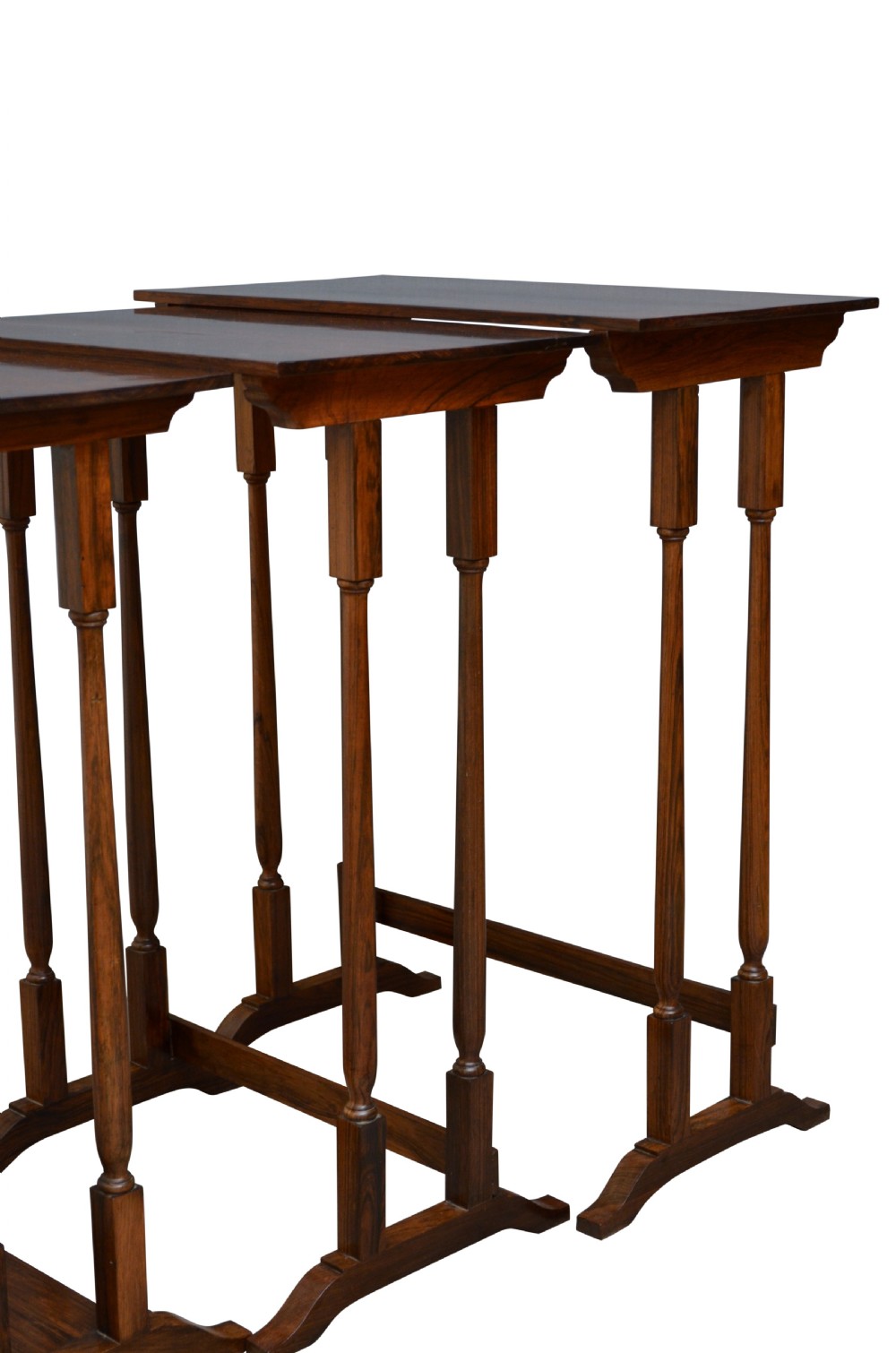 Late Victorian Rosewood Nest of three Tables View III