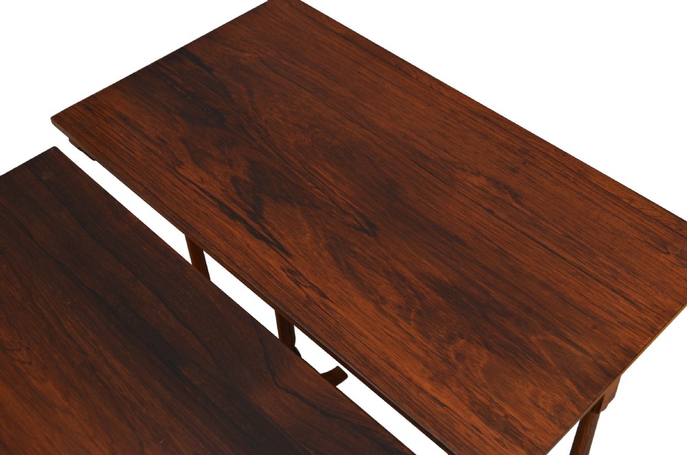 Late Victorian Rosewood Nest of three Tables View VIII