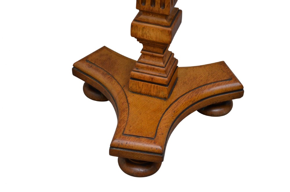 Stylish Victorian Oak Table View VII