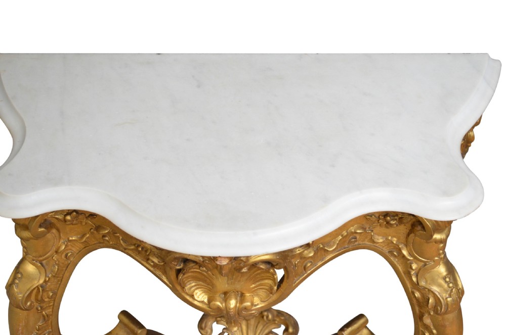 Early Victorian Gilt Console Table View XI