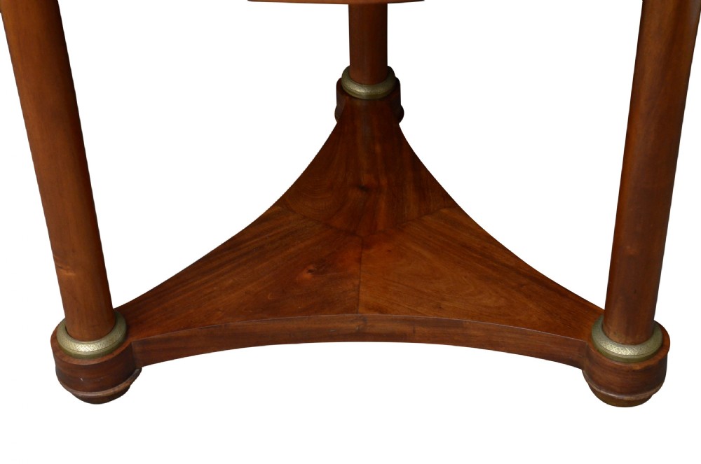 French Mahogany Gueridon Table View IX