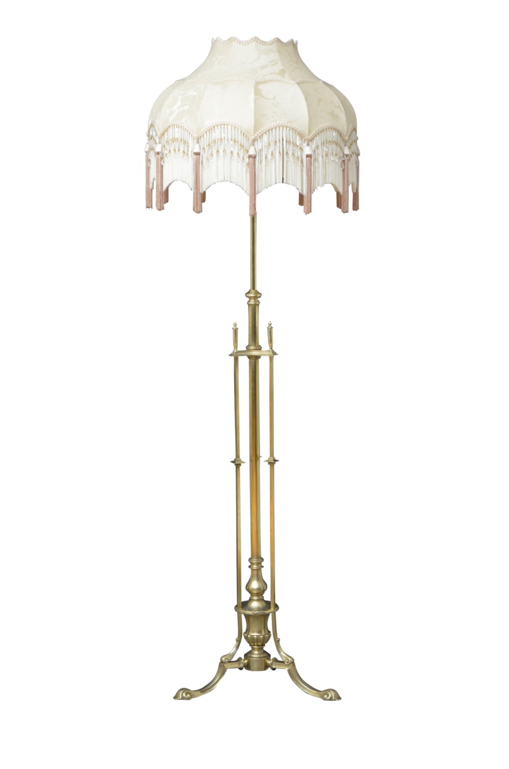 Edwardian Brass Standard Lamp