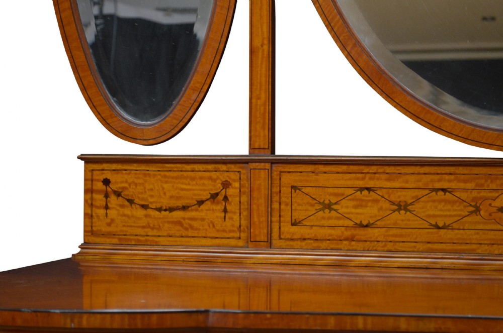 Edwardian Satinwood Dressing Table
 View V