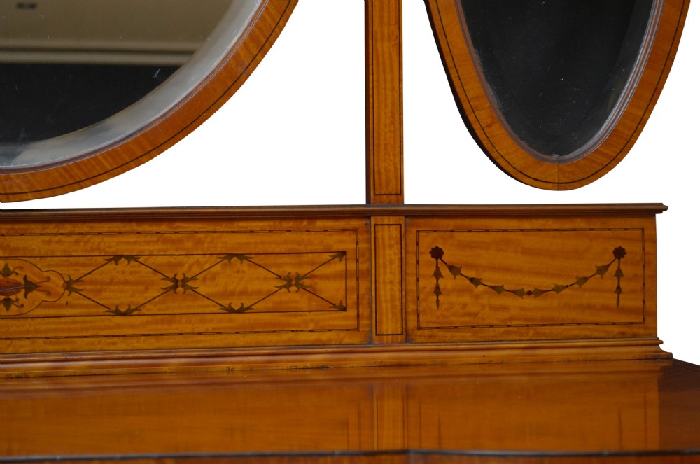 Edwardian Satinwood Dressing Table
 View IX