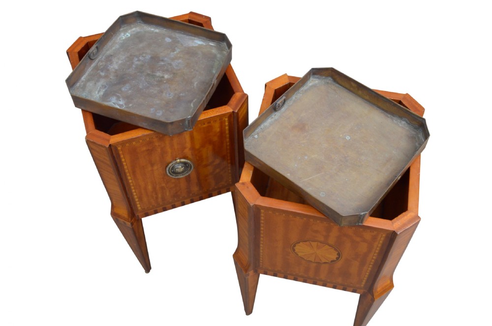 Pair of Edwardian Satinwood Planters  View VIII