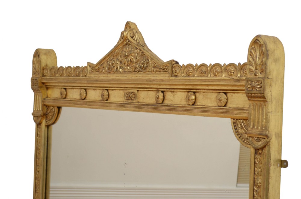 Large Victorian Gilt Overmantle Mirror View VIII