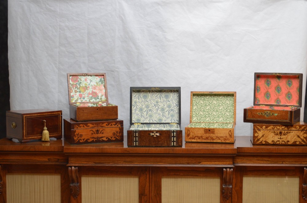 Regency Mahogany and Inlaid Decorative Box View XI