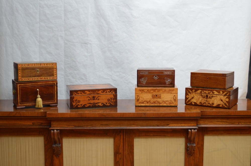 Exquisite Victorian Bird's Eye Maple Jewellery Box View X
