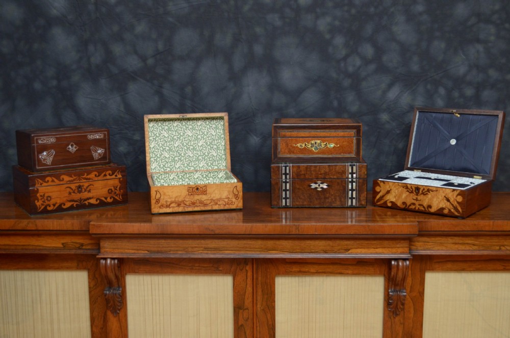 Exquisite Victorian Bird's Eye Maple Jewellery Box View XIV