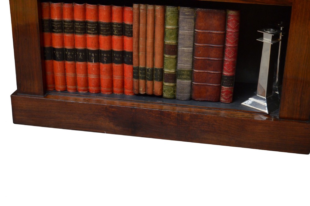 Early Victorian Rosewood Open Bookcase View IX