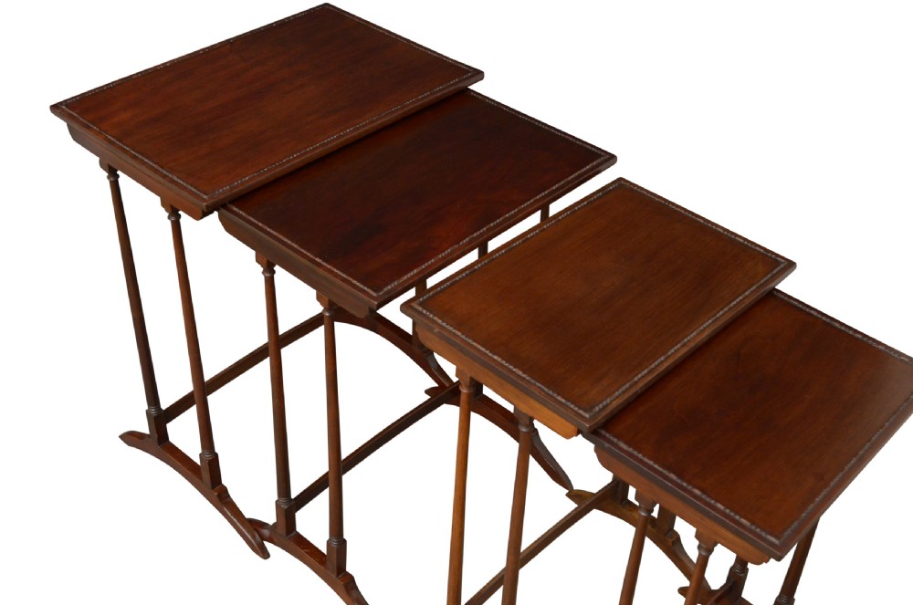 Fine Quartetto Nest Of Mahogany Tables View III