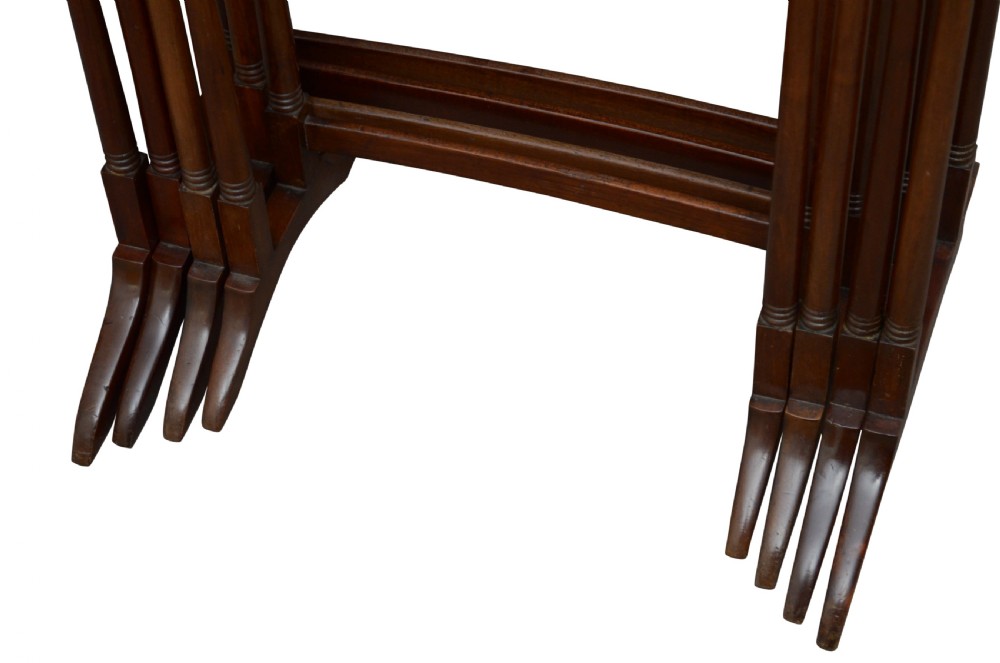 Fine Quartetto Nest Of Mahogany Tables View XII