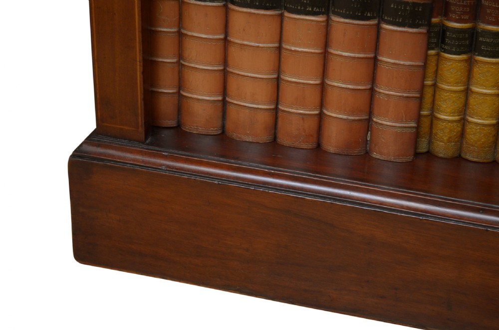 Edwardian Mahogany and Inlaid Open bookcase View XII