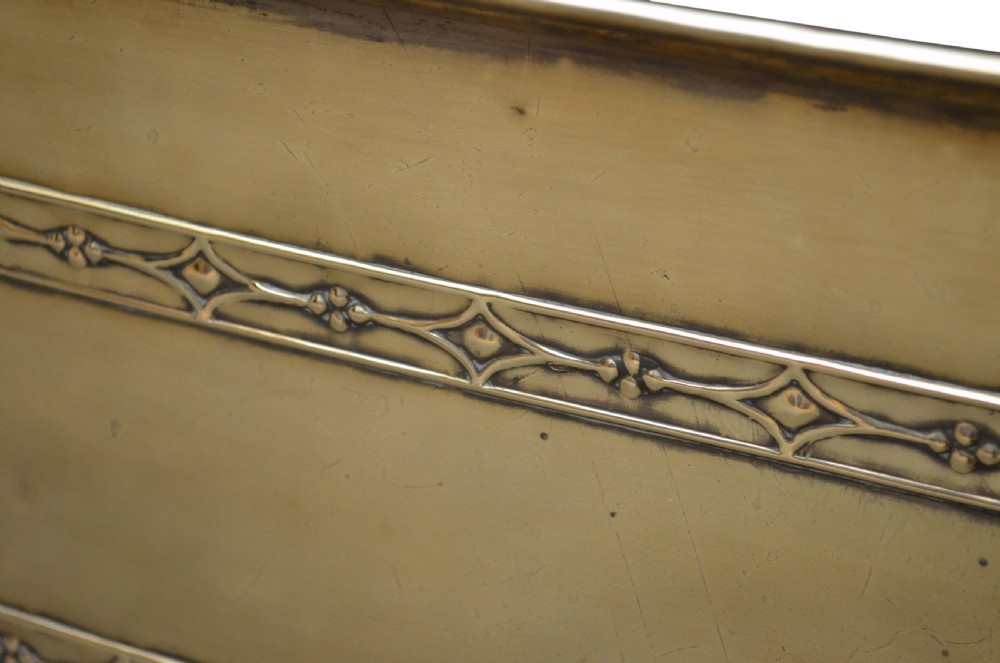 Large Edwardian Brass Coal Bucket View V