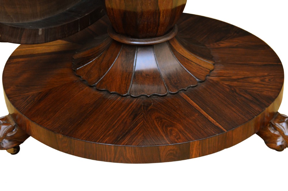 William IV Dining or Centre Table in Rosewood View V