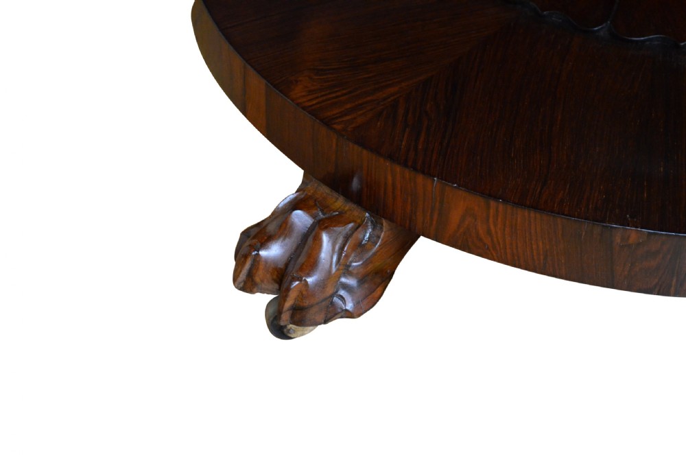 William IV Dining or Centre Table in Rosewood View VIII
