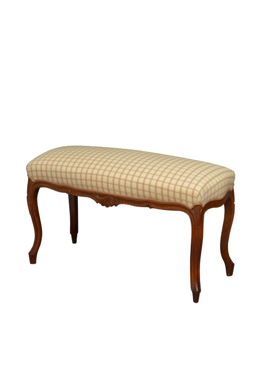 Turn of the Century Walnut Duet Stool 