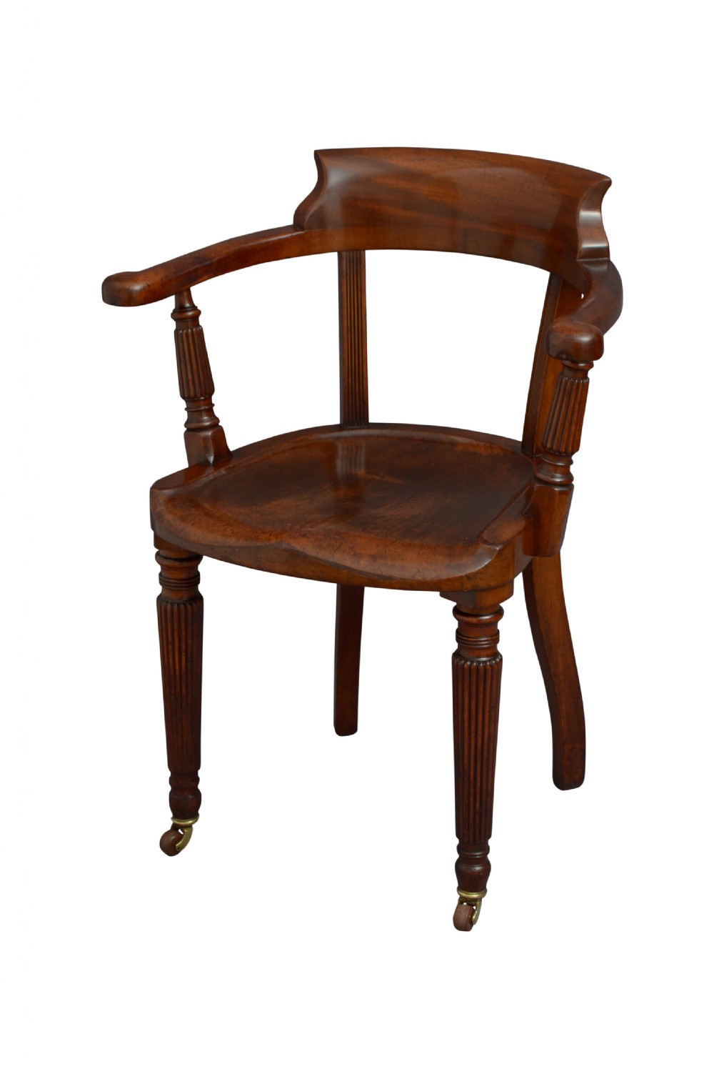 Victorian Mahogany Desk Chair with Cushion Office chair