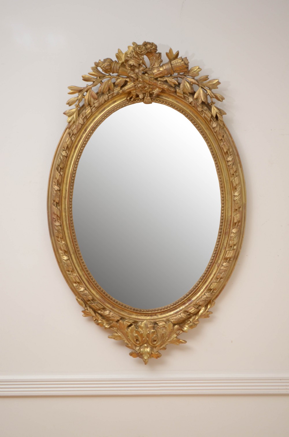 19th Century French Gilt Wall Mirror 